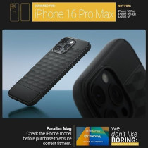Caseology Parallax Mag For iPhone 16 Pro Max Case Cover MagSafe Compatible Military Grade, Matte Black