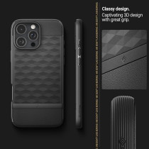 Caseology Parallax Mag For iPhone 16 Pro Max Case Cover MagSafe Compatible Military Grade, Matte Black