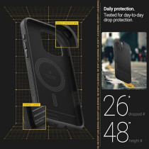 Caseology Parallax Mag For iPhone 16 Pro Max Case Cover MagSafe Compatible Military Grade, Matte Black