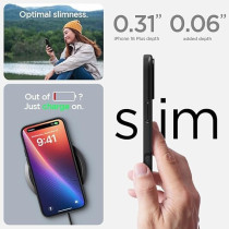 Spigen Thin Fit MagFit Designed For iPhone 16 Plus Case Cover MagSafe Compatible, Black