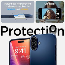 Spigen Thin Fit MagFit Designed For iPhone 16 Plus Case Cover MagSafe Compatible, Navy Blue