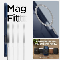 Spigen Thin Fit MagFit Designed For iPhone 16 Plus Case Cover MagSafe Compatible, Navy Blue