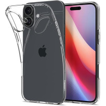 Spigen Liquid Crystal Designed For iPhone 16 Plus Case Cover, Crystal Clear