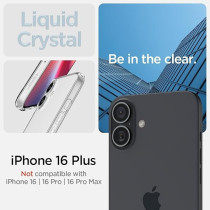 Spigen Liquid Crystal Designed For iPhone 16 Plus Case Cover, Crystal Clear