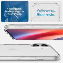 Spigen Liquid Crystal Designed For iPhone 16 Plus Case Cover, Crystal Clear