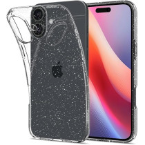 Spigen Liquid Crystal Glitter Designed For iPhone 16 Plus Case Cover, Crystal Quartz