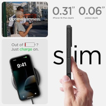 Spigen Liquid Air Designed For iPhone 16 Plus Case Cover, Matte Black