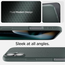 Spigen Liquid Air Designed For iPhone 16 Plus Case Cover, Abyss Green