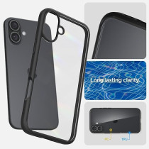 Spigen Ultra Hybrid Designed For iPhone 16 Plus Case Cover, Matte Black