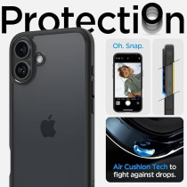 Spigen Ultra Hybrid Designed For iPhone 16 Plus Case Cover, Matte Black