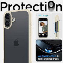 Spigen Ultra Hybrid Designed For iPhone 16 Plus Case Cover, Mute Beige