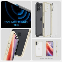 Spigen Ultra Hybrid Designed For iPhone 16 Plus Case Cover, Mute Beige