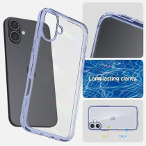 Spigen Ultra Hybrid Designed For iPhone 16 Plus Case Cover, Sky Crystal