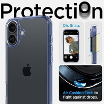 Spigen Ultra Hybrid Designed For iPhone 16 Plus Case Cover, Sky Crystal