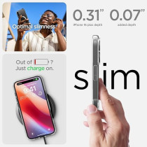 Spigen Ultra Hybrid MagFit Designed For iPhone 16 Plus Case Cover MagSafe Compatible, White
