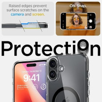 Spigen Ultra Hybrid MagFit Designed For iPhone 16 Plus Case Cover MagSafe Compatible, Black