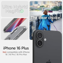 Spigen Ultra Hybrid MagFit Designed For iPhone 16 Plus Case Cover MagSafe Compatible, Carbon Fiber