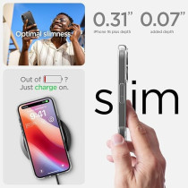 Spigen Ultra Hybrid MagFit Designed For iPhone 16 Plus Case Cover MagSafe Compatible, Carbon Fiber