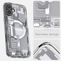 Spigen Ultra Hybrid MagFit Designed For iPhone 16 Plus Case Cover MagSafe Compatible, Zero One White