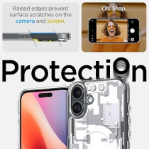 Spigen Ultra Hybrid MagFit Designed For iPhone 16 Plus Case Cover MagSafe Compatible, Zero One White