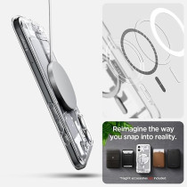 Spigen Ultra Hybrid MagFit Designed For iPhone 16 Plus Case Cover MagSafe Compatible, Zero One White