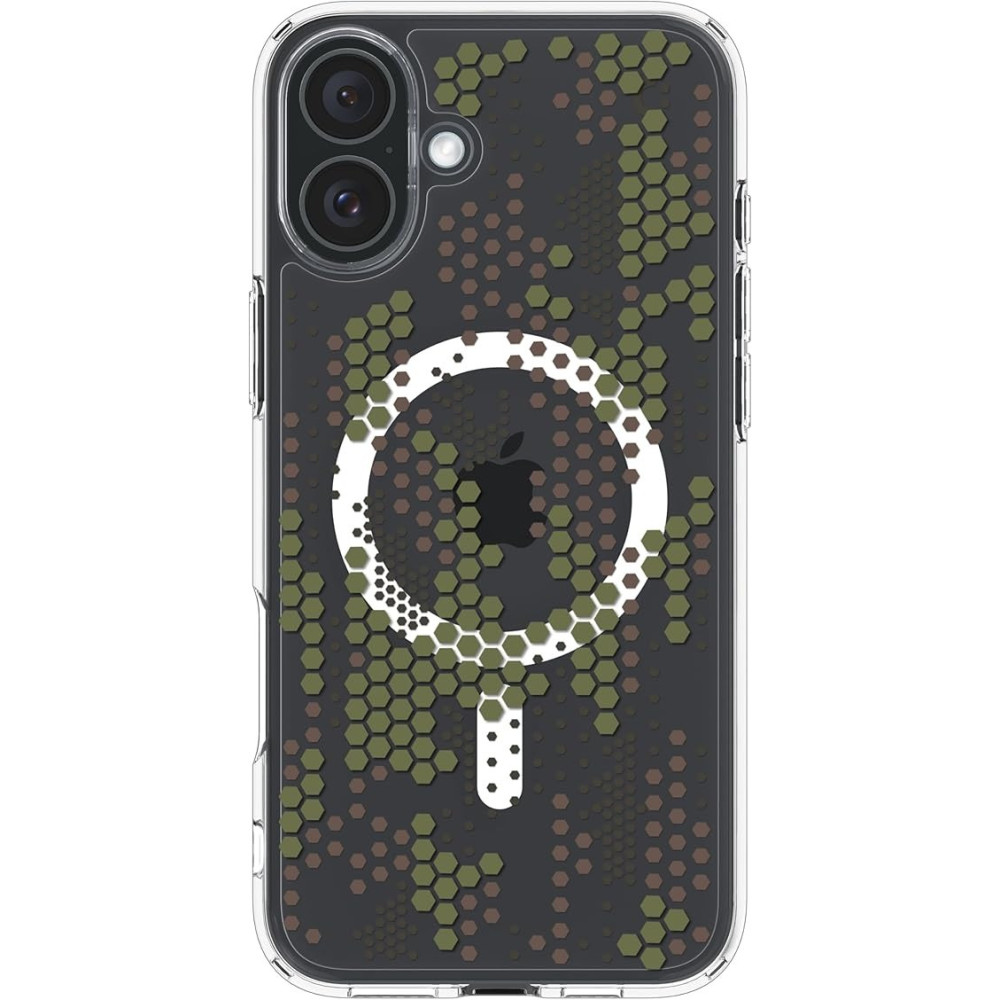 Spigen Ultra Hybrid MagFit Designed For iPhone 16 Plus Case Cover MagSafe Compatible, Digital Camo