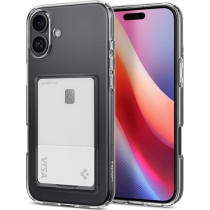 Spigen Crystal Slot Designed For iPhone 16 Plus Case Cover, Crystal Clear