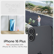 Spigen Crystal Slot Designed For iPhone 16 Plus Case Cover, Crystal Clear