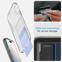 Spigen Crystal Slot Designed For iPhone 16 Plus Case Cover, Crystal Clear