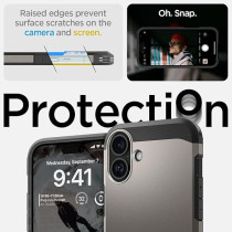 Spigen Tough Armor MagFit AI Designed For iPhone 16 Plus Case Cover MagSafe Compatible, Gunmetal