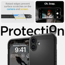 Spigen Tough Armor MagFit AI Designed For iPhone 16 Plus Case Cover MagSafe Compatible, Black