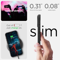 Spigen Rugged Armor MagFit For iPhone 16 Plus Case Cover MagSafe Compatible, Matte Black