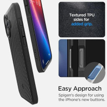 Spigen Core Armor Designed For iPhone 16 Plus Case Cover, Matte Black