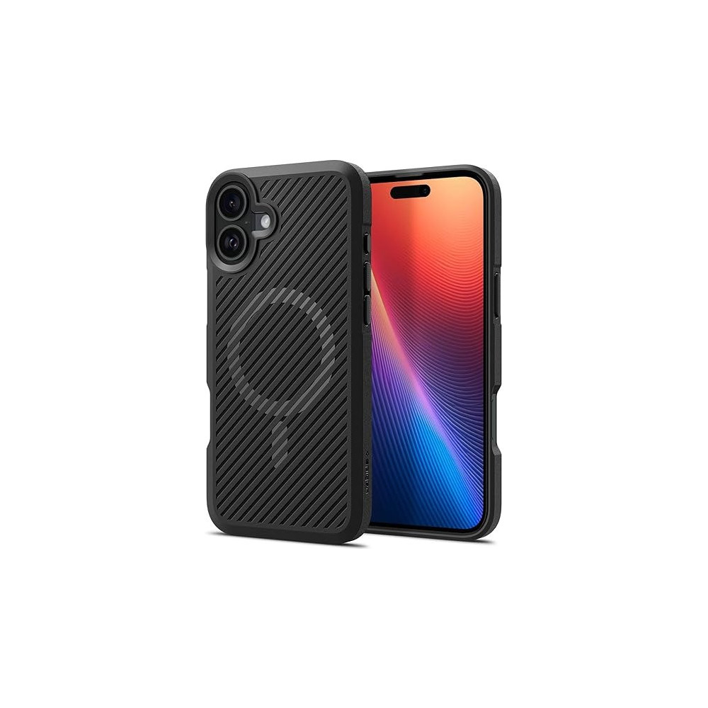 Spigen Core Armor MagFit For iPhone 16 Plus Case Cover MagSafe Compatible, Matte Black