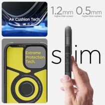 Spigen Slim Armor MagFit For iPhone 16 Plus Case Cover With Kickstand MagSafe Compatible, Black