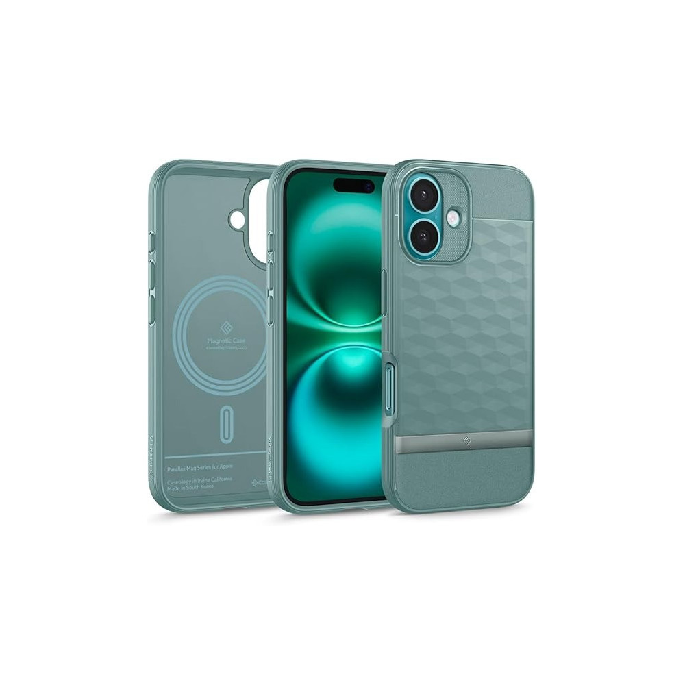 Caseology Parallax Mag For iPhone 16 Plus Case Cover MagSafe Compatible Military Grade, Sage Green