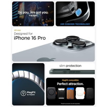 Spigen Thin Fit MagFit Designed For iPhone 16 Pro Case Cover MagSafe Compatible, Abyss Green