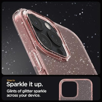 Spigen Liquid Crystal Glitter Designed For iPhone 16 Pro Case Cover, Rose Quartz