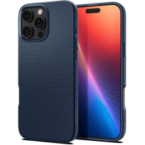 Spigen Liquid Air Designed For iPhone 16 Pro Case Cover, Navy Blue