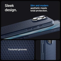 Spigen Liquid Air Designed For iPhone 16 Pro Case Cover, Navy Blue