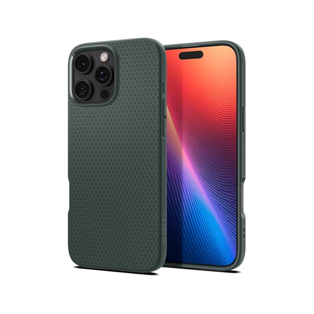 Spigen Liquid Air Designed For iPhone 16 Pro Case Cover, Abyss Green