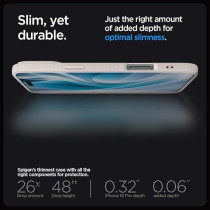 Spigen Liquid Air Designed For iPhone 16 Pro Case Cover, Natural Titanium