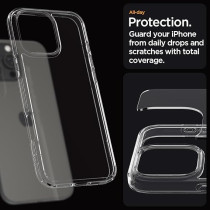 Spigen Ultra Hybrid Designed For iPhone 16 Pro Case Cover, Crystal Clear