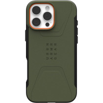 Urban Armor Gear Uag Civilian For Iphone 16 Pro Max Case Cover 20 Feet Drop Tested Magsafe Compatible, Olive Drab