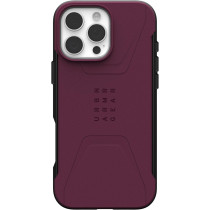 Urban Armor Gear Uag Civilian For Iphone 16 Pro Max Case Cover 20 Feet Drop Tested Magsafe Compatible, Bordeaux