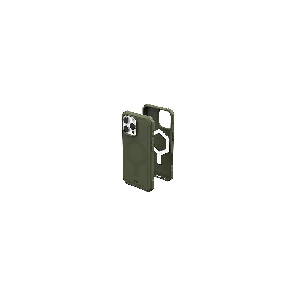 Urban Armor Gear Uag Essential Armor For Iphone 16 Pro Max Case Cover, 16 Feet Drop Tested Magsafe Compatible, Olive Drab