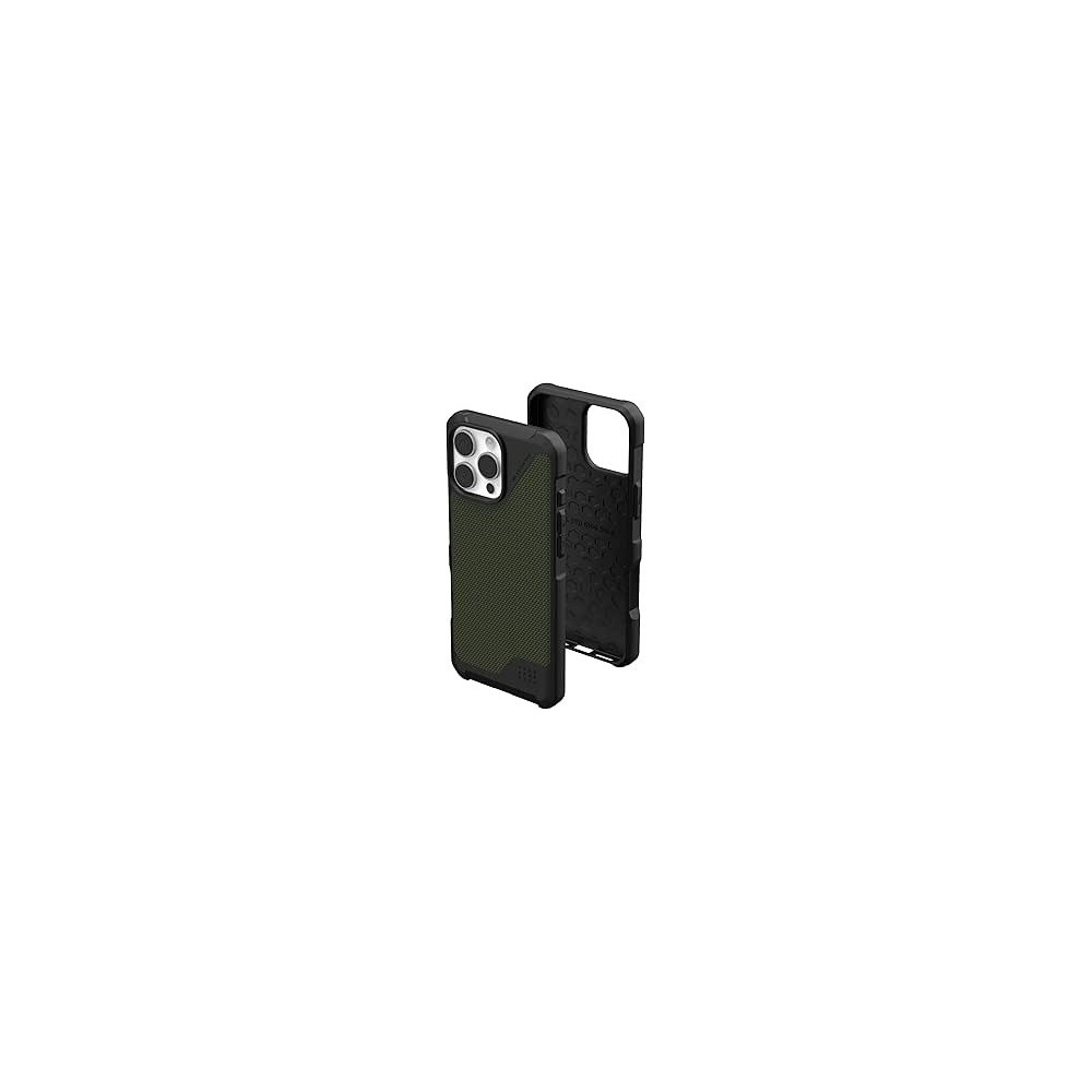 Urban Armor Gear Uag Metropolis Lt Magsafe Compatible For Iphone 16 Pro Max Case Cover, 18 Feet Drop Tested, Kevlar Olive