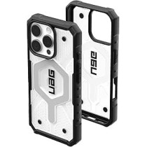 Urban Armor Gear Uag Pathfinder Clear For Iphone 16 Pro Case Cover, 18 Feet Drop Tested Magsafe Compatible, Ice Silver