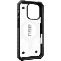 Urban Armor Gear Uag Pathfinder Clear For Iphone 16 Pro Case Cover, 18 Feet Drop Tested Magsafe Compatible, Ice Silver