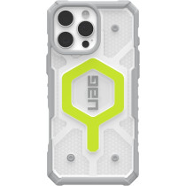 Urban Armor Gear Uag Pathfinder Clear For Iphone 16 Pro Max Case Cover, 18 Feet Drop Tested Magsafe Compatible, Active Neon